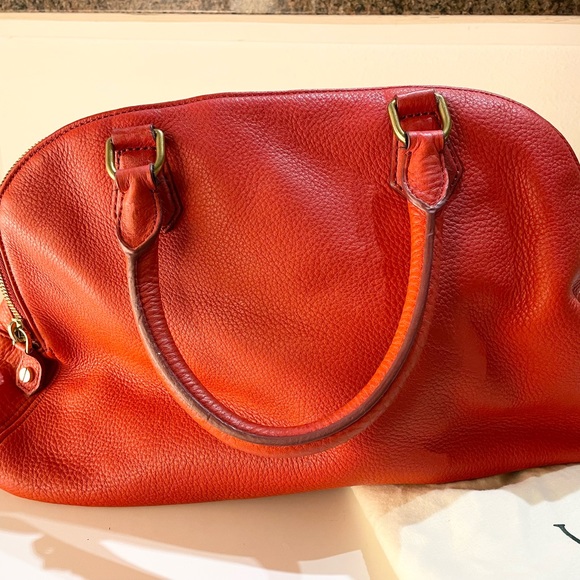 JCrew Biennial Red Leather Satchel - Picture 13 of 16